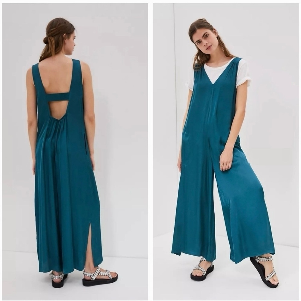 Anthropologie Juniper Jumpsuit Teal